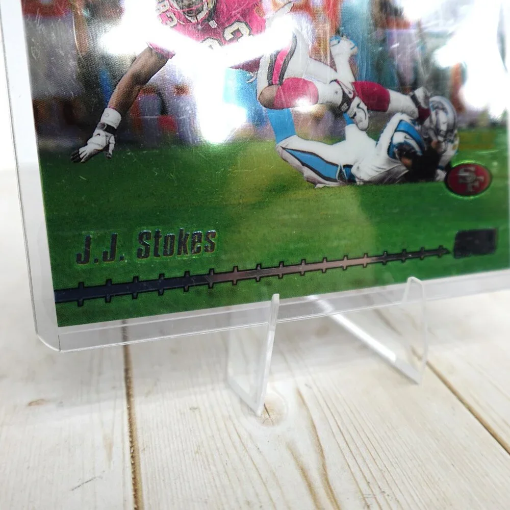 Topps 1999 Stadium Club Chrome First Day Issue J.J. Stokes #114 /100 football